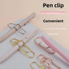 Heart-Shaped Metal Pen Clips for Notebooks and Journals