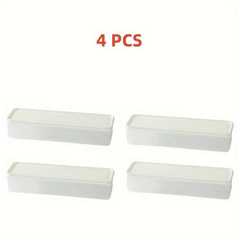 Set of 4 Rectangular Food Storage Containers
