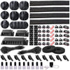 Complete Cable Management Kit with Adhesive Clips and Ties