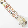 Vintage Stamp Tape Stickers Roll for Journals and Crafts