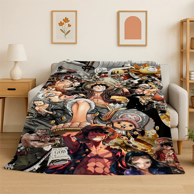 Anime Zoro Flannel Throw Blanket