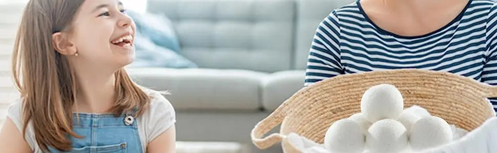 Natural Wool Dryer Balls for Soft, Static-Free Laundry