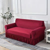 Stretch Sofa Slipcover with Skirted Edge