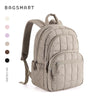 Quilted Casual Daypack with Padded Laptop Compartment