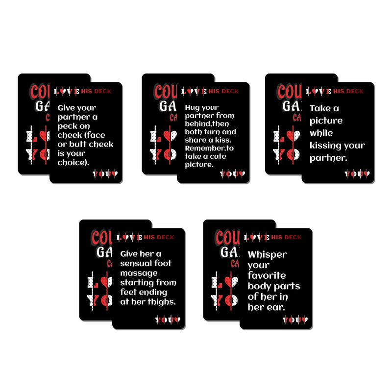 Intimate Couple's Challenge Card Game