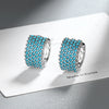 925er Sterling Silber Turquoise Ohrringe