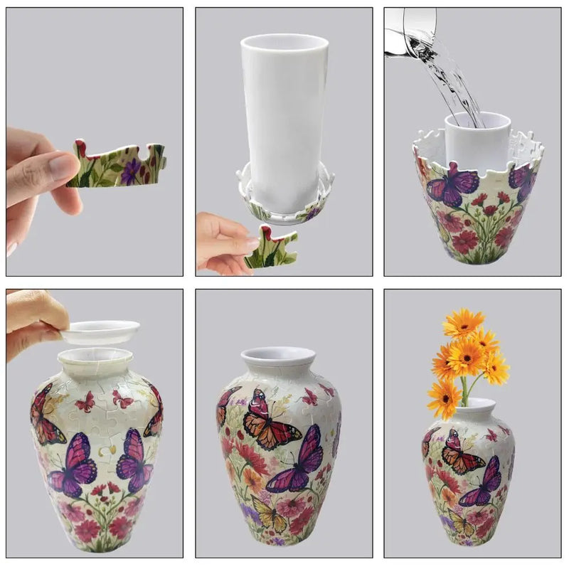 3D Magnet-Puzzle Vase