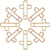 Elegant Gold & Rose Gold Cross Paper Clips – 20 Pack