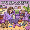 Cat Moments Adult Coloring Book