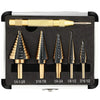 HSS Cobalt Step Drill Bit Set for Metal & Sheet Material