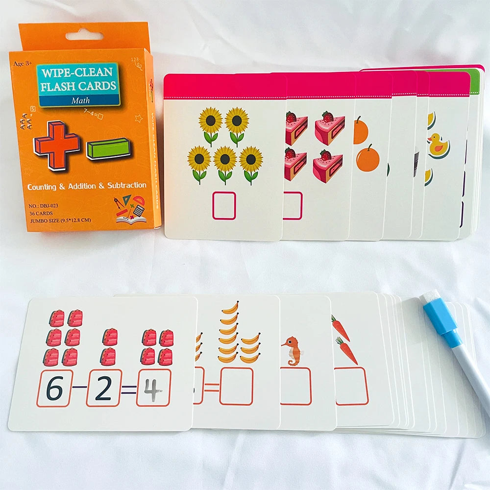 Number & Word Learning Flashcards for Kids
