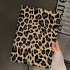 Leopard Print iPad Case – Premium Faux Leather Protective Cover
