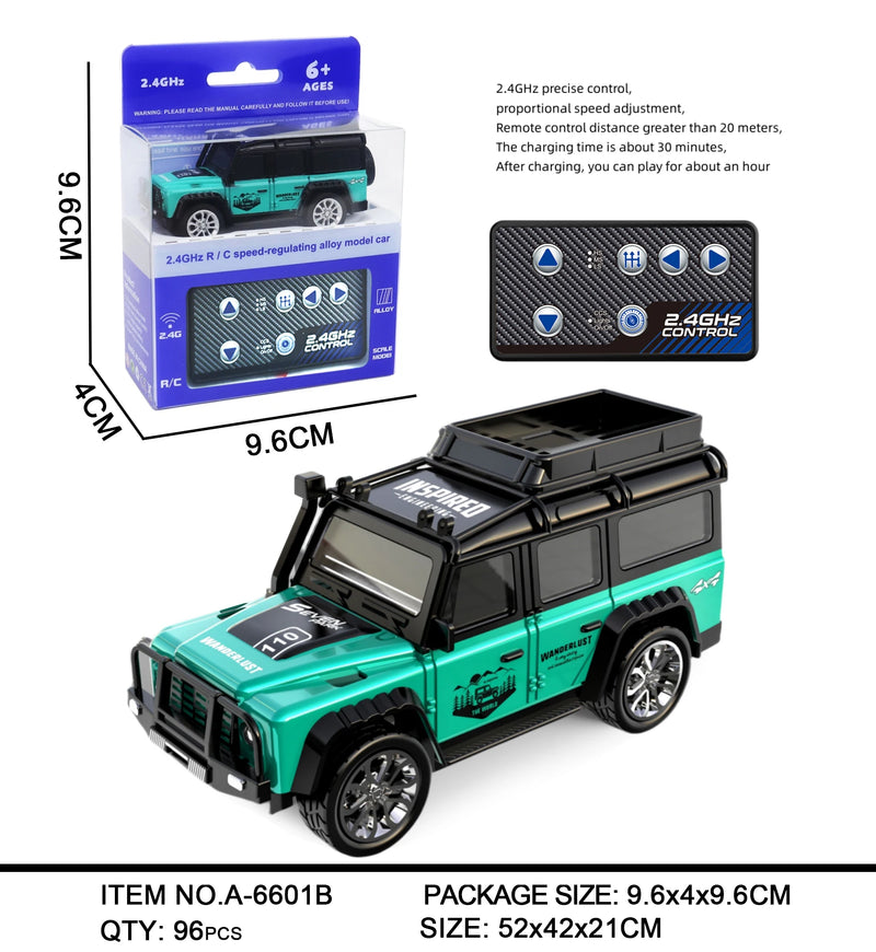 Mini Alloy RC Car with Trailer