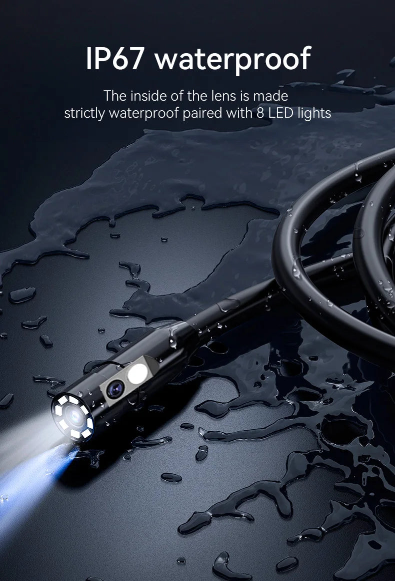 Professional 1080P Dual-Lens Endoscope Inspection Camera with 4.3" LCD Screen