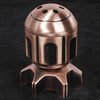 Golden Metal Revolver Dice Set for Tabletop RPGs