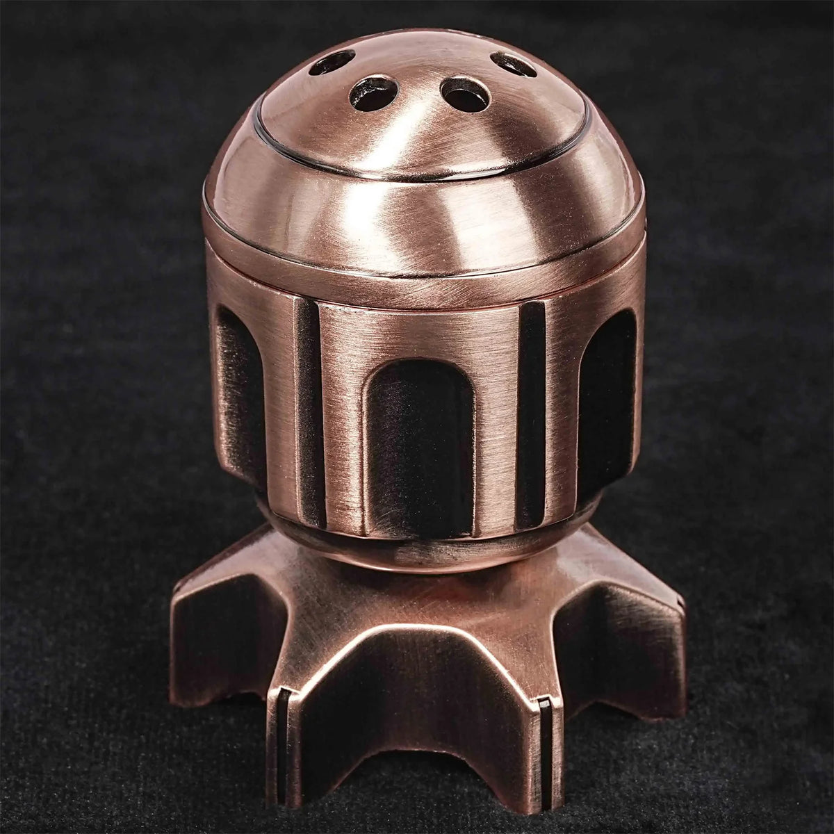 Golden Metal Revolver Dice Set for Tabletop RPGs