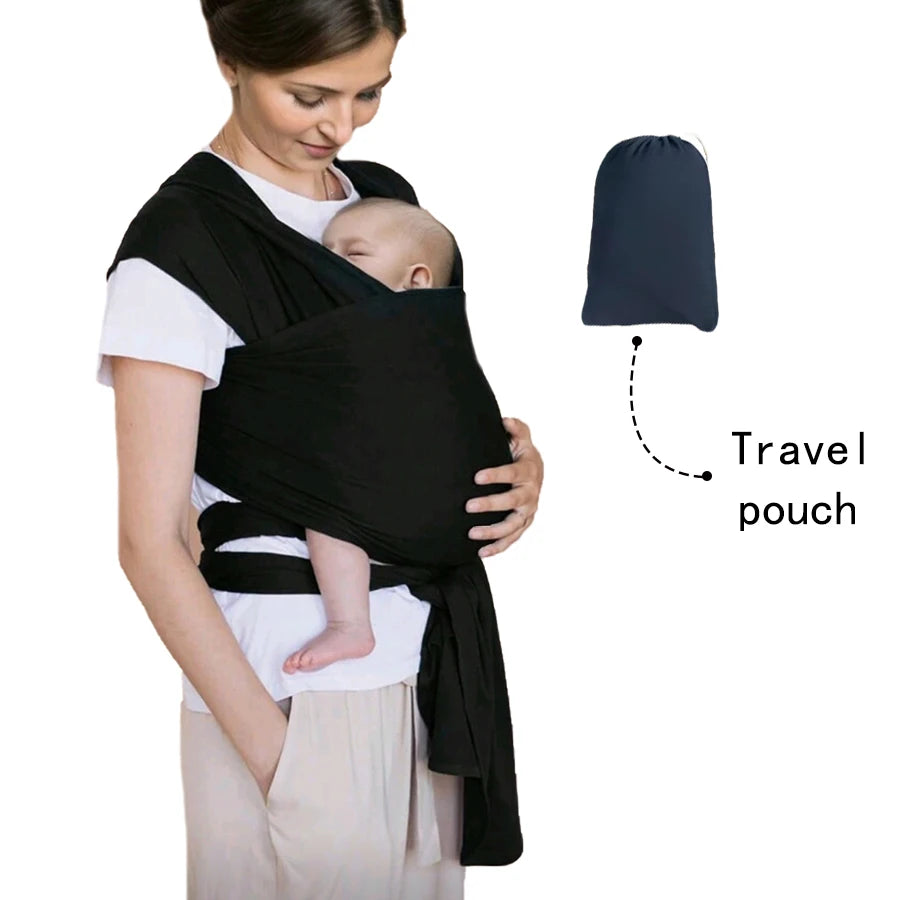 Knitted Fabric Baby Carrier for Front Carrying, Sleeping & On-the-Go Comfort