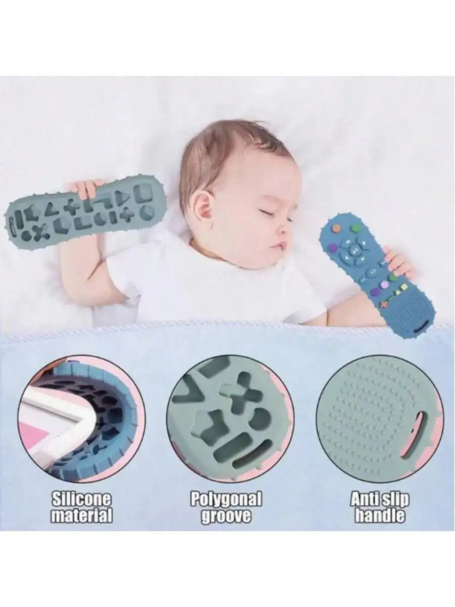 Baby Teething Toy Set – Sensory Silicone Remote Control