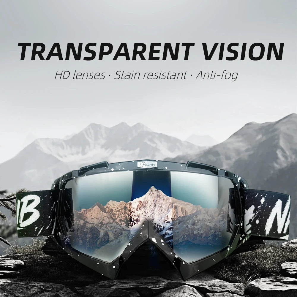 Anti-UV Motorcycle Goggles with Windproof Protection