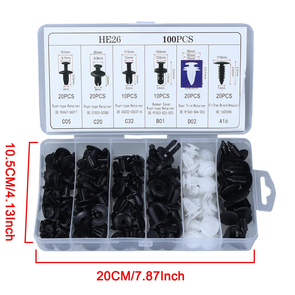 Versatile Automotive Clip and Fastener Assortment Kit