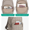 Quilted Casual Daypack with Padded Laptop Compartment