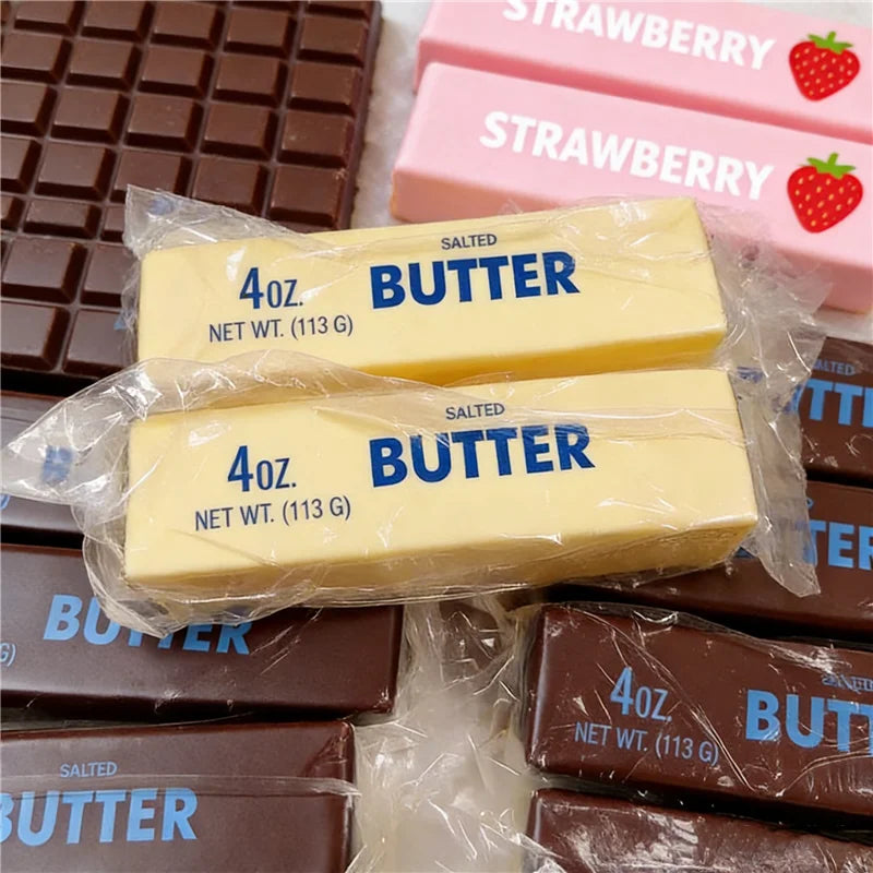 Realistic Squishy Butter Block Fidget Toy