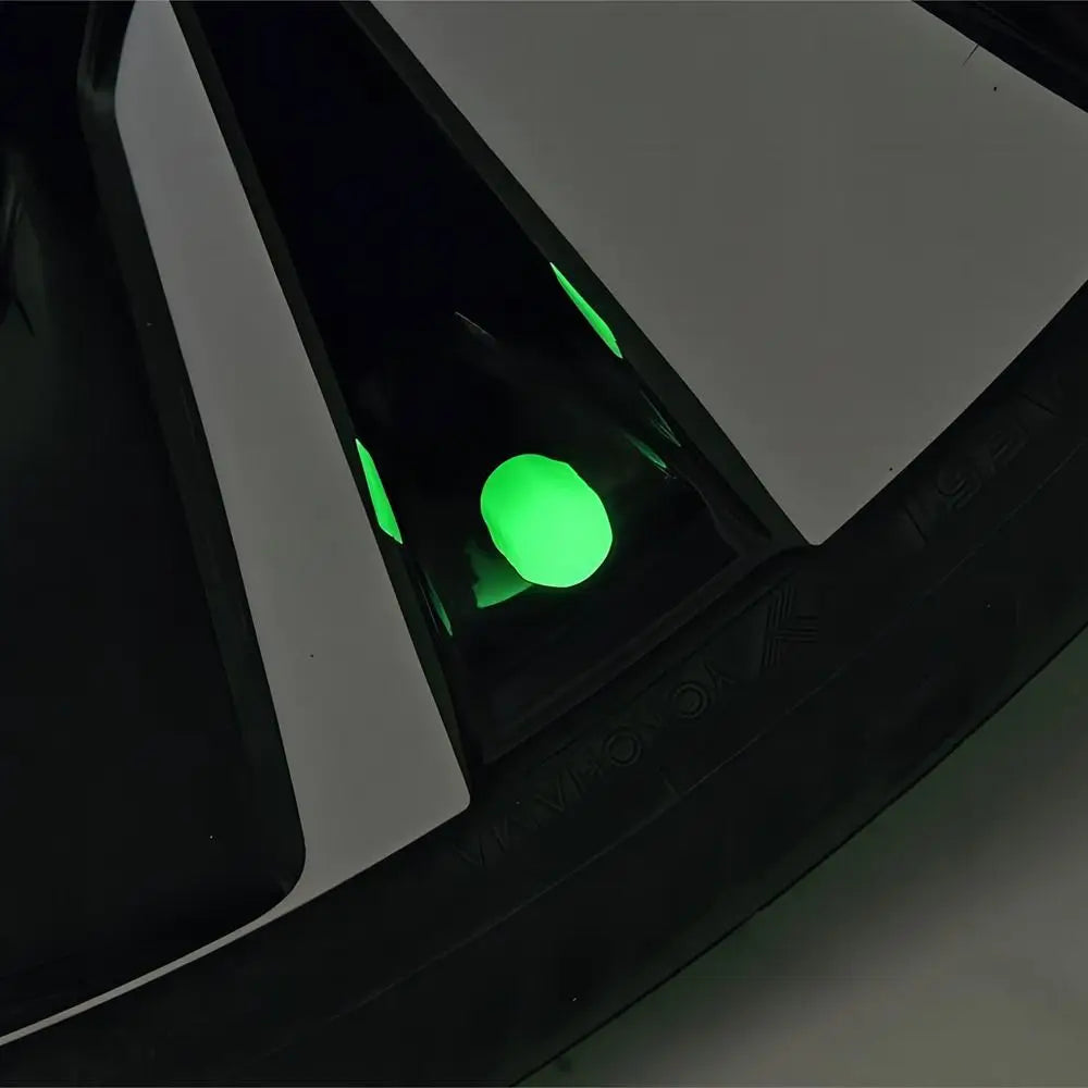 Glow-in-the-Dark Tire Valve Caps (8-Pack)