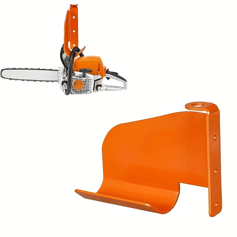 Durable Steel Chainsaw Wall Mount with Anti-Rust Coating