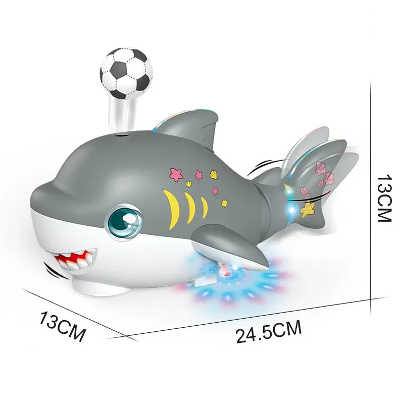 Electric Shark Toy with Music, Lights & Floating Ball