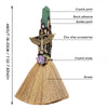 Natural Crystal Witch Broom for Cleansing and Feng Shui