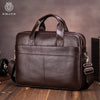Genuine Leather Business Briefcase for Men – Fits 15.6" Laptop