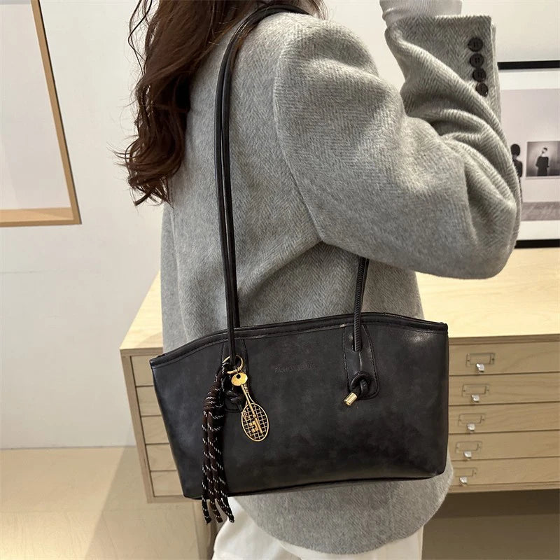 Retro Tote Bag - Large Capacity Casual Shoulder Bag