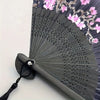 Vintage Floral Hand Fan with Cherry Blossom Artwork
