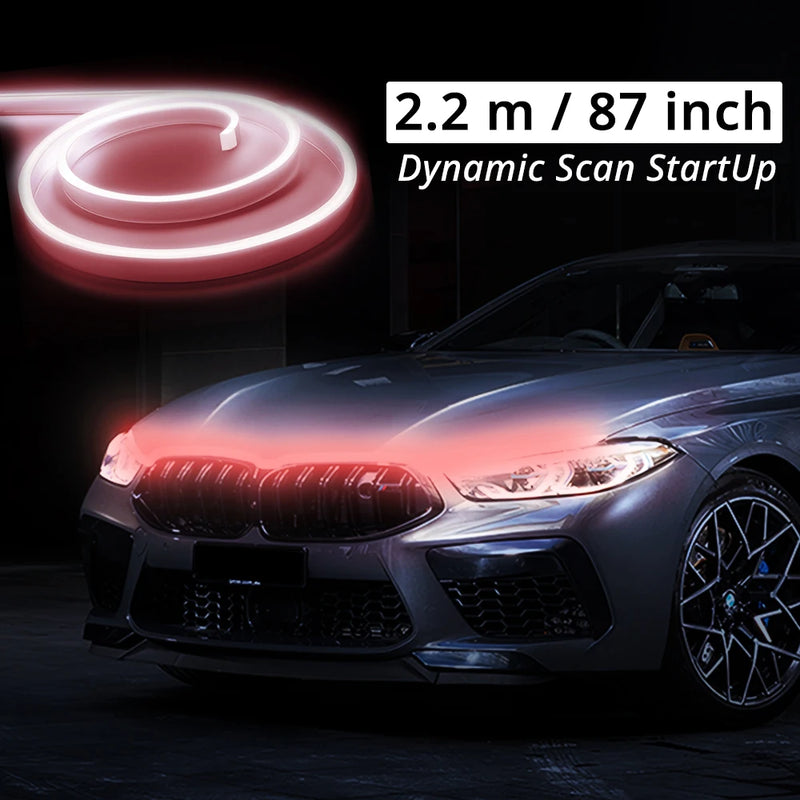 Dynamic LED Hood Light Strip with Startup Effect