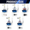 Various sizes of XSTORM LED headlight bulbs H1, H7, H11, 9005, and 9006 with corresponding connectors.