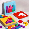 Colorful Wooden Puzzle Brain Teaser for Kids – Two-Player Challenge Game