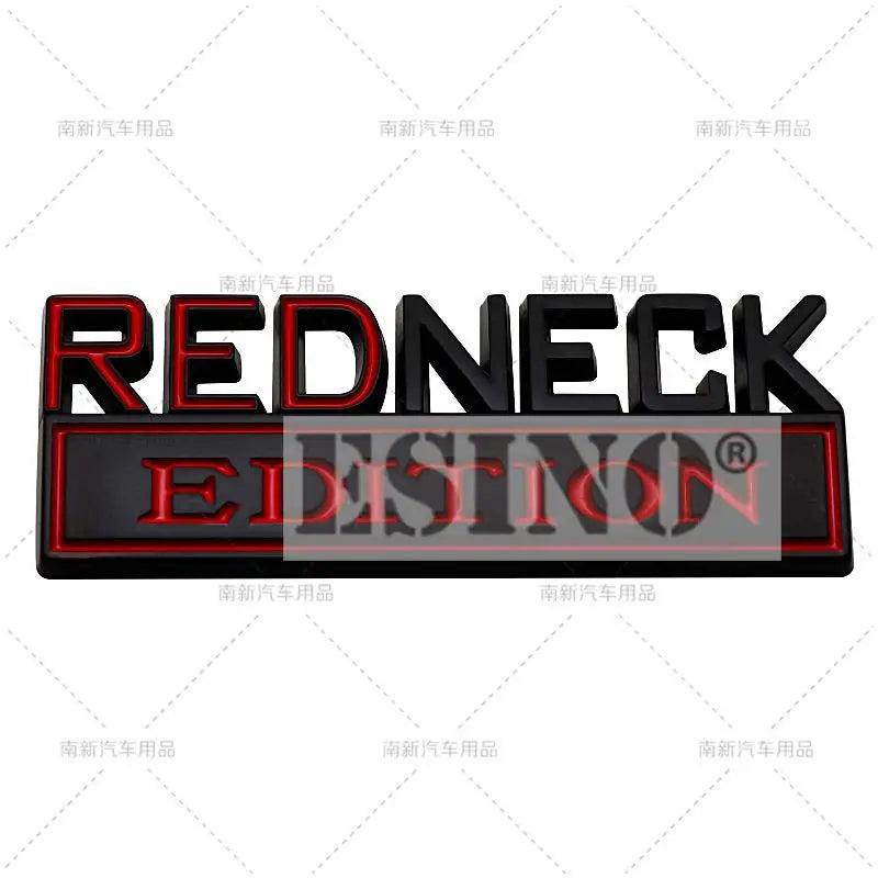 Redneck Edition 3D Chrome Emblem Decal
