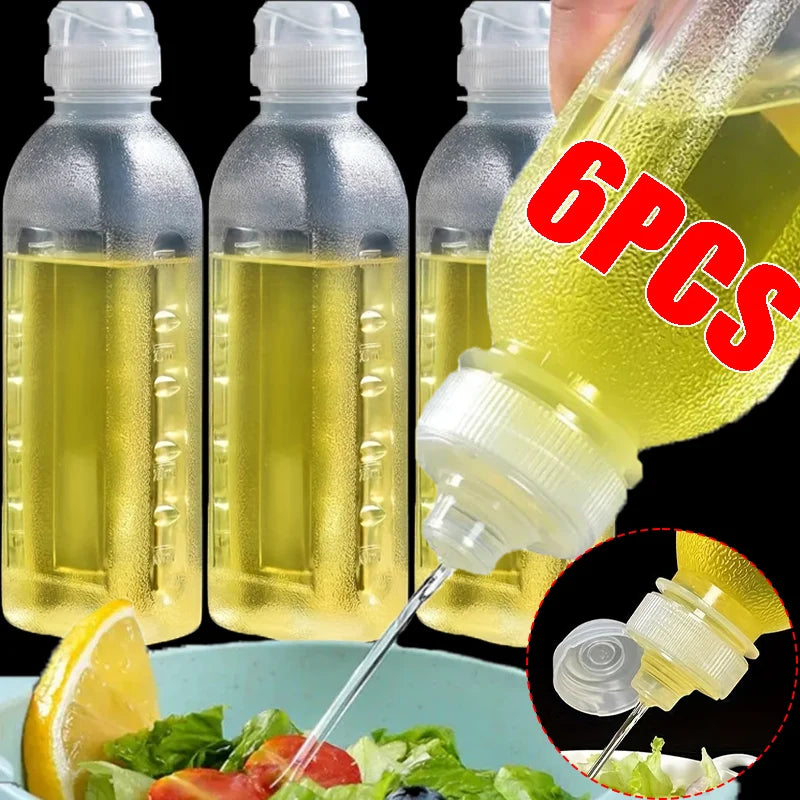 Plastic Squeeze Bottle for Oil, Salad Dressing & BBQ Sauce