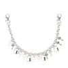 Elegant silver metal bag chain strap for handbags and purses
