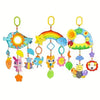 Rainbow Plush Car Hanging Toy with Jingle Bell