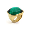18K Gold Plated Turquoise Statement Ring