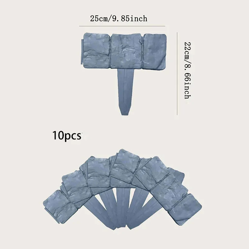Stone-Effect Plastic Garden Edging