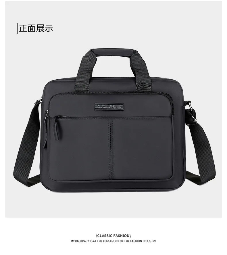 Large-Capacity Men's Messenger Bag with A4 Compatibility
