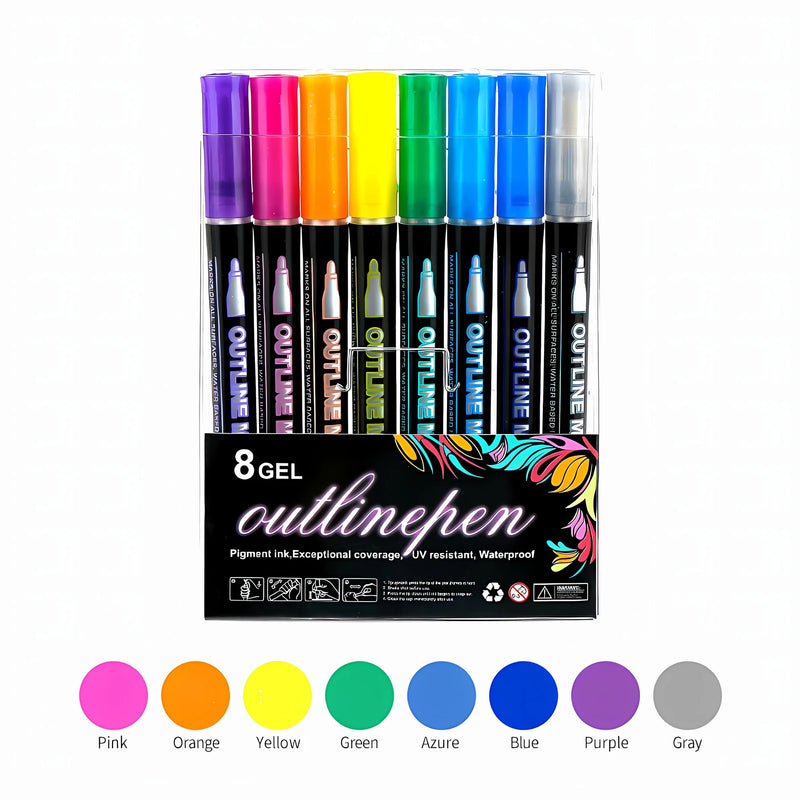 Double-Outline Shimmer Markers