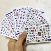 Patriotic American Flag Nail Art Stickers