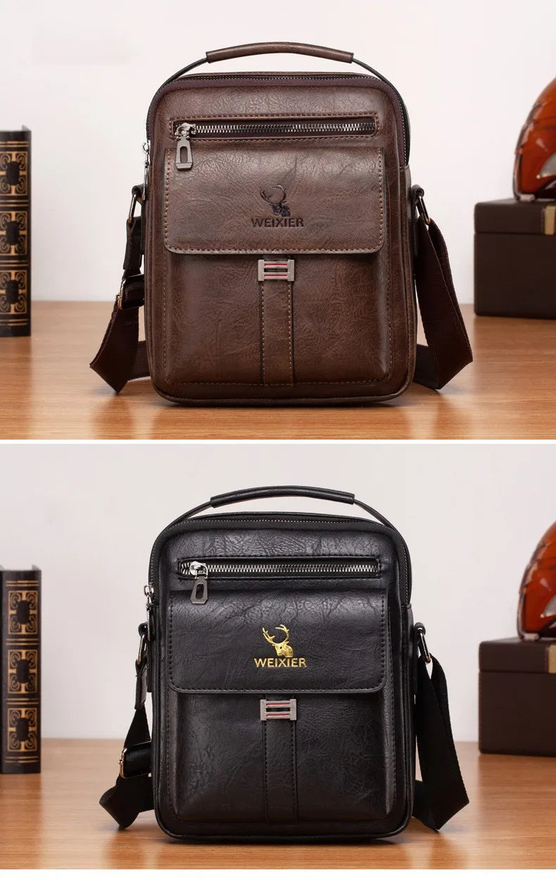 Vintage Waterproof Crossbody Messenger Bag for Men