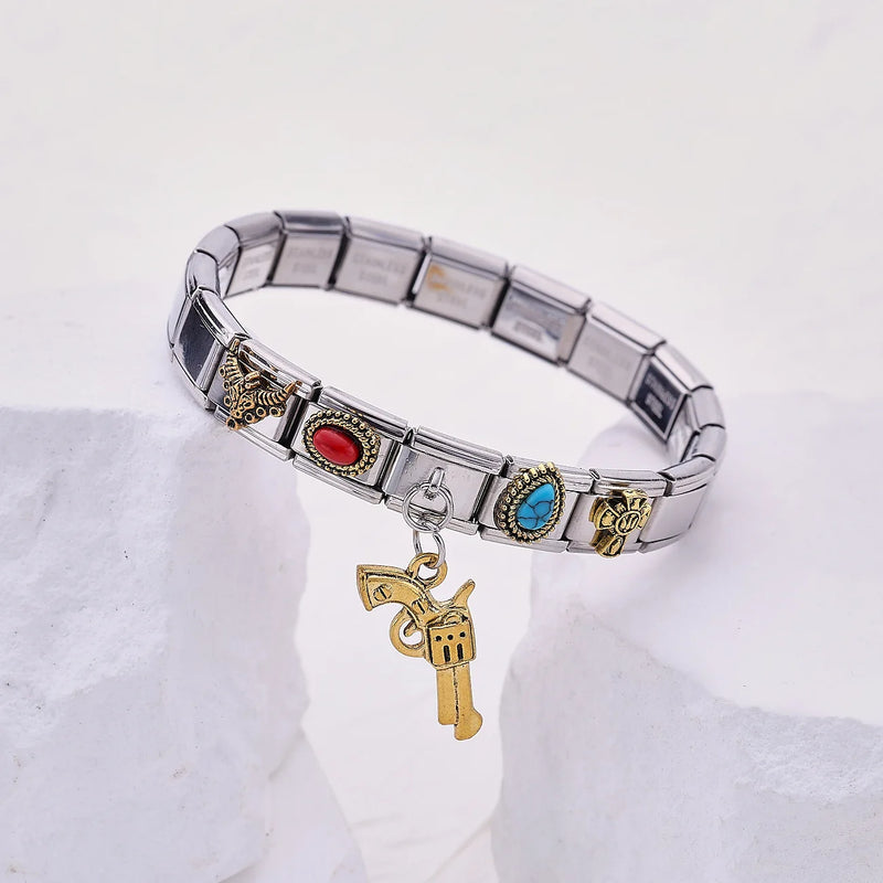 Pulsera de Charm Estilo Vaquero del Oeste