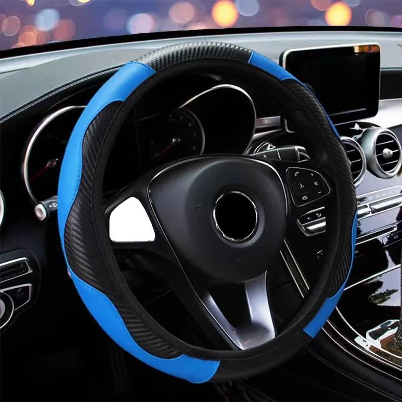 Funda para Volante de PU Resistente al Deslizamiento y Transpirable