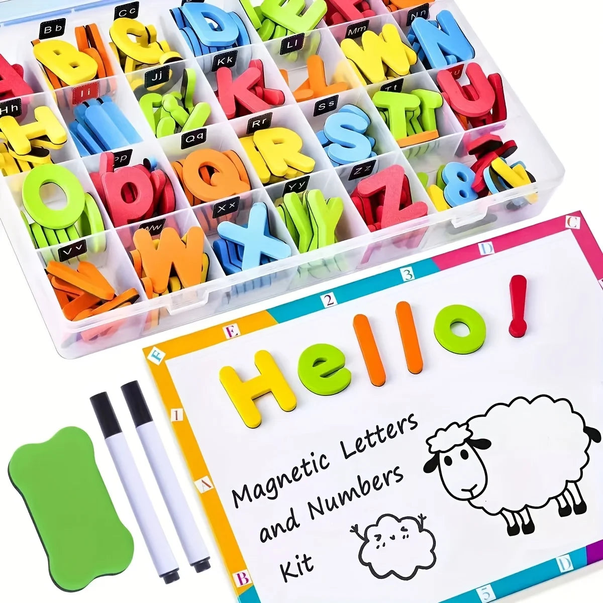 Colorful Alphabet Fridge Magnets – 234-Piece Educational Magnetic Letters Set