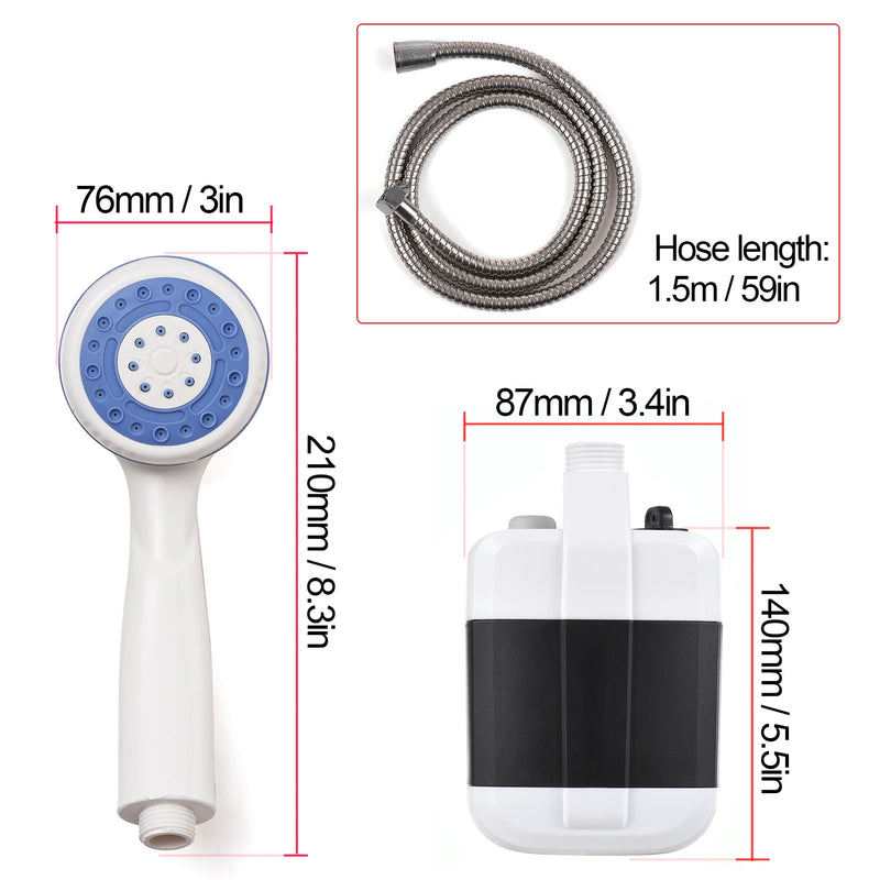 Portable Rechargeable Camping Shower Pump